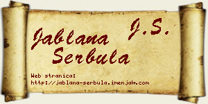 Jablana Šerbula vizit kartica